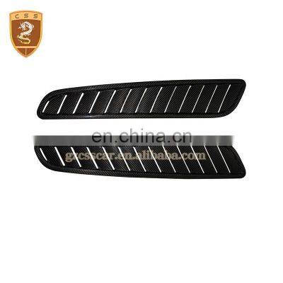 Dry Carbon Fiber Front Engine Hood Vent Air Scoop Covers For Aston Martin V12 Vantage Car Parts