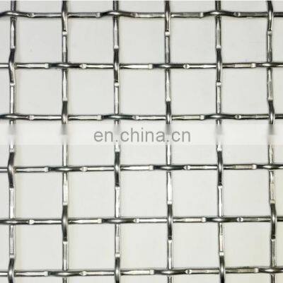 Galvanized Square Woven Wire Mesh / Stainless Steel Crimped Wire Mesh