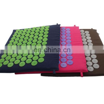 Top Sale Indian manufacture of dyed cotton twill ABS virgin plastic acupressure spike mini mat