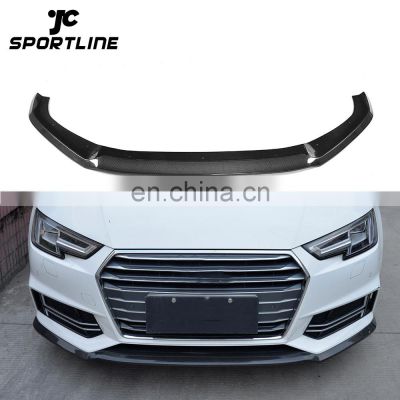 Pure Carbon Fiber S4 Front Spoiler Lip for Audi A4 B9 SLINE S4 2018 2019