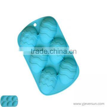 Private labeling Easter egg shapes silicon cake mould