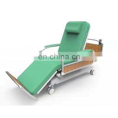 Hospital Patient Adjust bBckrest Blood Donor Treatment Electric Hemodialysis Dialysis Chair Bed