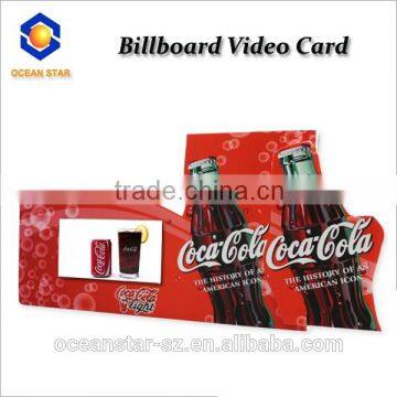 OS-GVC LCD Video advertisement display with Colorful design hot sale indoor advertising billboard