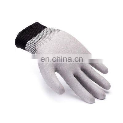 Scratch Resistant Protective Safety Glove Level 5 PU Coated Cut Resistant Working Gloves Fibreglass Handling Gloves Construction photo-2