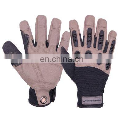 HANDLANDY Improved Dexterity Oilfield Work Heavy Duty anti impact Work Gloves TPR protection gloves for outdoor