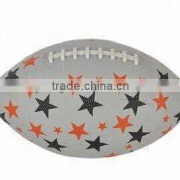 Hand Sewing Football with Customized Logos