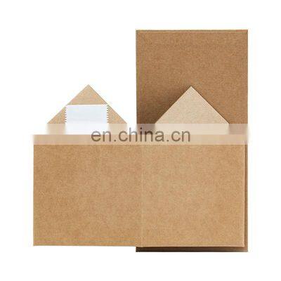 Luxury Kraft Color Small Cube Mug Retail Gift Packaging Magnetic Boxes With Ribbon photo-5