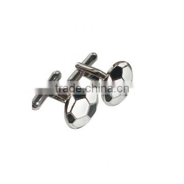 Football Shaped Cufflinks with nickel plating