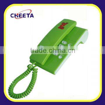 Trimline gift small telephone corded phone green color