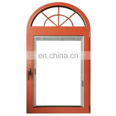 Double Glass Windows Soundproof Aluminum Arched Casement Window