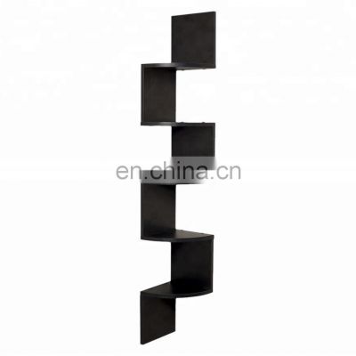 Zig Zag Five Level Corner Wall Mount Shelf