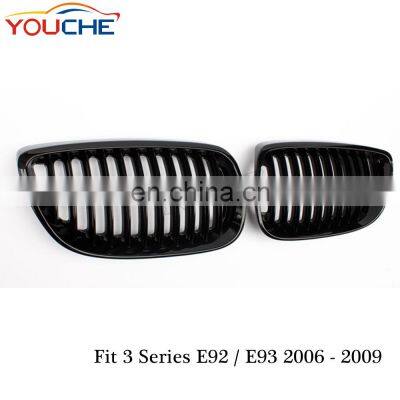 ABS Black Front Hoot Kidney Grille for BMW 3 Series E92 E93 M3 Pre-LCI 2006-2009 & E90 M3 Car Grill photo-3