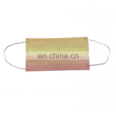 Disposable Non Woven Printed Protective Face Mask 3 Layers Earloop Face Mask for Adults