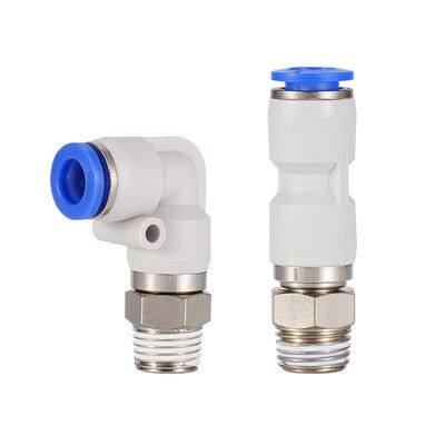 SMC standard KSL Series Pneumatic connector elbow threaded High speed Rotary one-touch Fittings