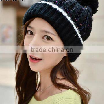 C58383S 2015 winter fashion high quality ball tops ladies hats