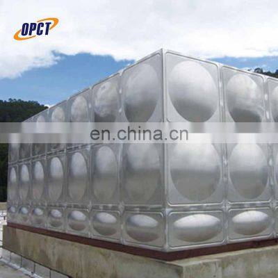 Cleaning chemicals stainless steel modular water storage tank 5000 liters