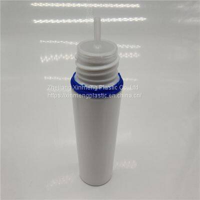 White Blue Ring 60ml Tall V3 E-liquid Bottle Flat Cap Childproof Squeeze Plastic Pet E-juice Vape Oil Dropper Bottle photo-3
