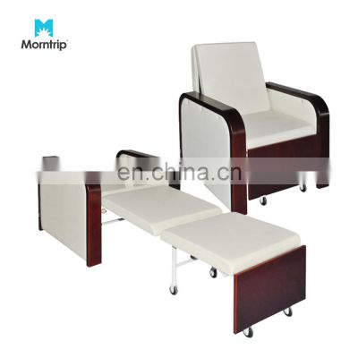 OEM Accepted High Quality On Wheels Luxury Folding Medical Furniture Accompany Chair Hospital Sleeper Sofa Bed For Patient