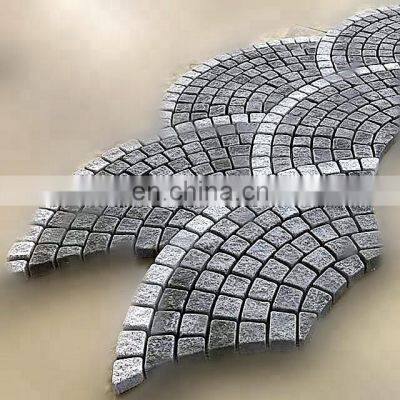 China Pearl Black Granite Cobble Stone