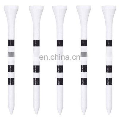 OEM Wholesale High Quality Premium Logo Bullet Shaped Eco Friendly Golf Wooden Bamboo Tees for Boys 7-12 Scale Mark photo-4