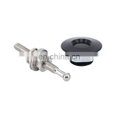 Racing Engine Bonnet Aluminum Push Button Billet Hood Latch Pin Kit Bumper Quick Release Fastener photo-2