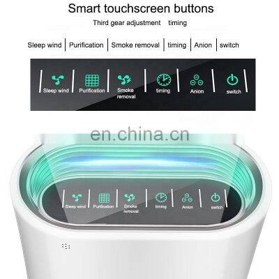 Smoke Formaldehyde Removal Hepa Air Purifier Smart Touch Screen Panel Home Air Cleaner photo-5