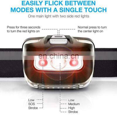 1000 Lumens USB Rechargeable Headlight Camping Waterproof Running High Power Headlamp Flashlight USB Rechargeable Headlight photo-5