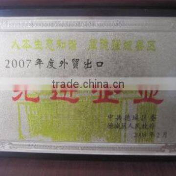 Certificate of Honor