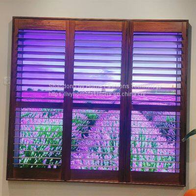 Custom Shaped Shutter Arch Timber Louvers Plantation Shutters Basswood Windows Wood Shutters Wooden Interior Decorations photo-3