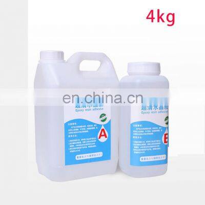 Epoxy Resin ab Glue River Table Handmade Diy Ultra-clear Crystal Drop Glue Potting and Sealing Painting Specimen Hard Glue Craft photo-4