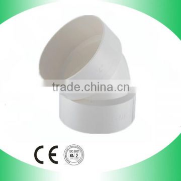 china suppliers waste drainage 45 degree elbow