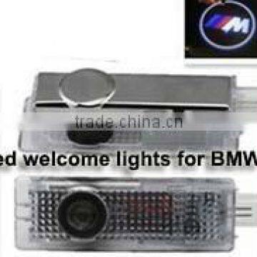 LED Courtesy light with car logo for BMW E81/E87/88, Wireless Car door logo shadow light, car welcome logo light