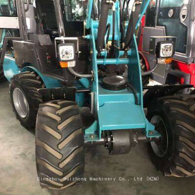 HZM810 809 Articulated Hydrostatic Farm Small Wheel Loader Machine With Grab Bucket for Sale photo-4