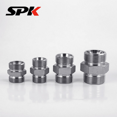 Yonghua Eaton Standard 1C/1D Heavy-Duty Compression Straight Hydraulic Adapter Fitting, Reducing Fitting (Stainless Steel, In Stock)