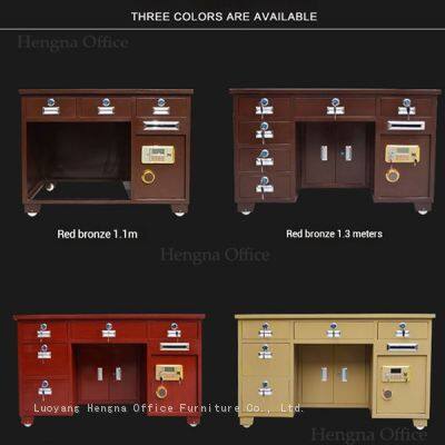 1.6m Metal Office Desk- ESD491 |Integrated Safe and Master-Key Dual Control for Jewelry Store & Luxury Showrooms photo-3
