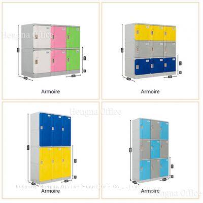 Industrial Grade ABS Lockers for Food Processing Plant, Heavy Load Bearing, High Impact Resistance Plastic Storage, Screw-free & Washable photo-3