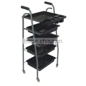 Beiqi Strong Simple HairJet Black Salon Trolley Cart Movable Manicure Pedicure Tools for Sale photo-2