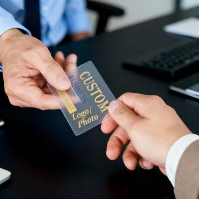 Custom Frosted Translucent PVC Business Cards, Semi-clear Plastic Business Cards, High-definition Printed Business Cards, Custom photo-5