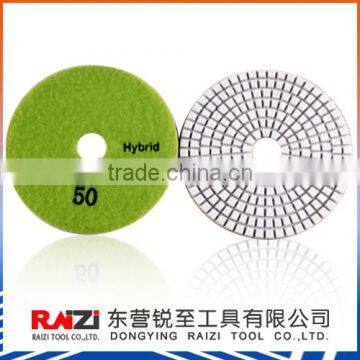 New pattern engineered 3 step or 7 step white resin polishing pad