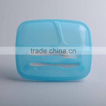 High Temperature Food Container Set, Lunch Box with 3 Divider, Sublimation Lunch Box