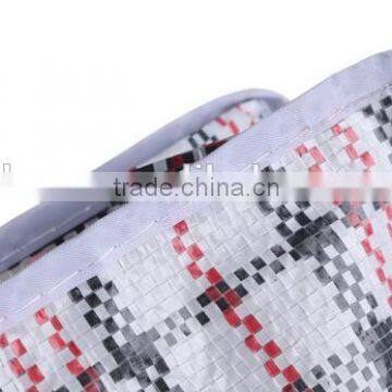 Classical pp Woven Fodable Shopping Bag With Zipper photo-4