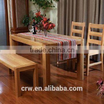 DT-4024-1 Modern restaurant furniture wood dining table with benches designs