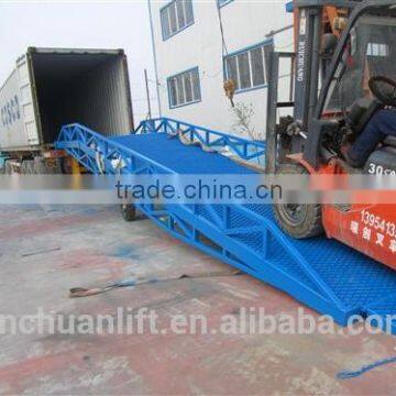 0.9~1.7m, 8 Ton Truck Portable Loading Ramps /mobile Loading Ramps /adjustable Loading Ramp