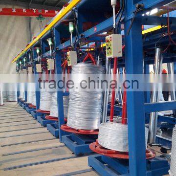 Automatic controlled steel wire electro galvanizing production line