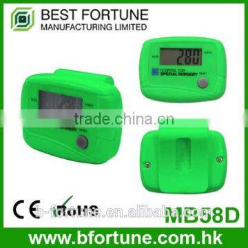 MB58D_GN Green Colorful promotion Gift plastic ABS Case LCD display wrist pedometer