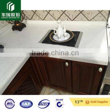 Polished anti-infiltration 1.8cm thick kitchen countertop, quartz stone countertop