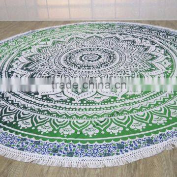Custom Printed Mandala Roundie Beach Towel photo-3