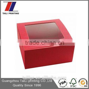 Custom full color printing carton flower box window