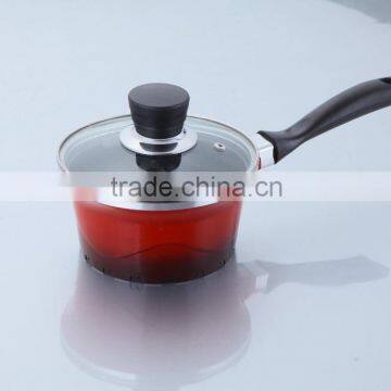 16cm Aluminum Wave Type Sauce Pan With Non Stick Coating
