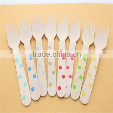 Disposable Wooden Fork Spoon Wooden Utensil